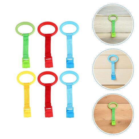 6pcs Pull up Rings for Playpen Walking Assistant Plastic in Kuwait