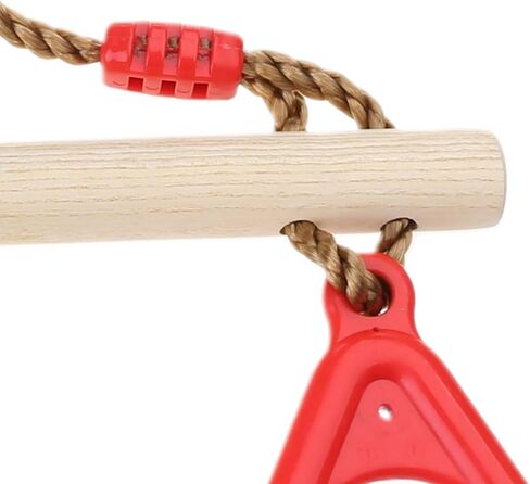 Adult Indoor Outdoor Wooden Trapeze Swing with Rings for Sport Birthday Gift Garden Decorations Outdoor Garden Decorations Statues Decoration Stakes Solar in Kuwait