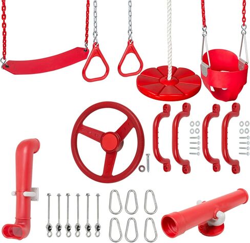 Swing Set Stuff Inc. Ultimate Toddler Kit (Red) with SSS Logo Sticker in Kuwait