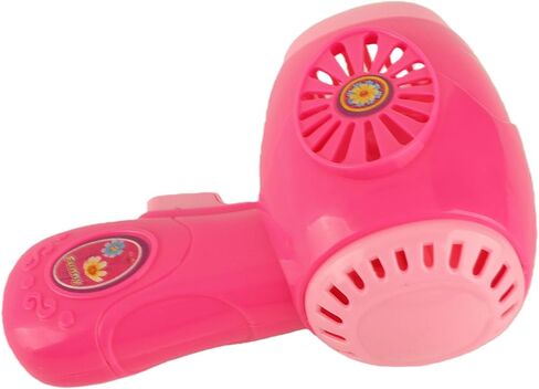 Pretend Hair Dryer Toy Electronic Improve Hand Eye Coordination for Kids Pink in Kuwait