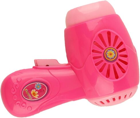 Pretend Hair Dryer Toy Electronic Improve Hand Eye Coordination for Kids Pink in Kuwait