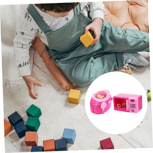 BESPORTBLE 2Pcs Kitchen Appliance Simulation for Fun Rice Cooker Microwave Play for Dollhouse Play and Creative Pretend Cooking Activities in Kuwait
