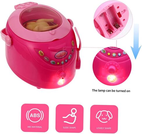 BESPORTBLE 2Pcs Kitchen Appliance Simulation for Fun Rice Cooker Microwave Play for Dollhouse Play and Creative Pretend Cooking Activities in Kuwait