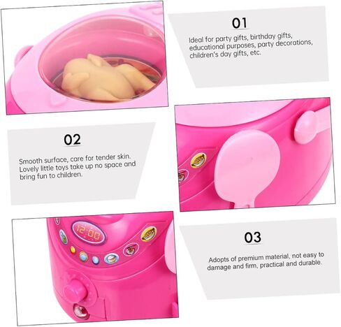 BESPORTBLE 2Pcs Kitchen Appliance Simulation for Fun Rice Cooker Microwave Play for Dollhouse Play and Creative Pretend Cooking Activities in Kuwait