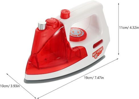 Toddmomy Mini Electric Iron Toy for Kids, Mini Home Appliance Pretend Play Iron Model Educational Role Play Toy for Kids Girls Boys in Kuwait