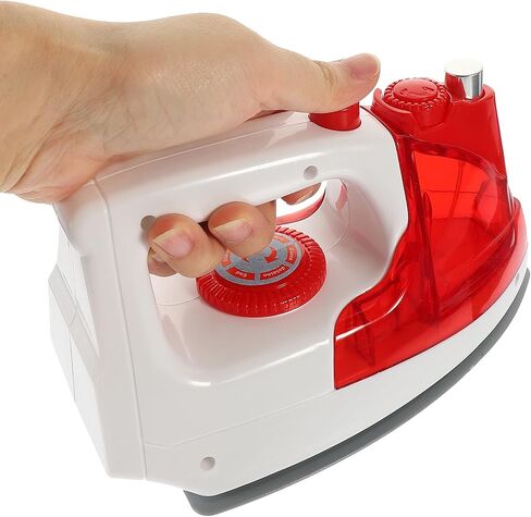 Toddmomy Mini Electric Iron Toy for Kids, Mini Home Appliance Pretend Play Iron Model Educational Role Play Toy for Kids Girls Boys in Kuwait