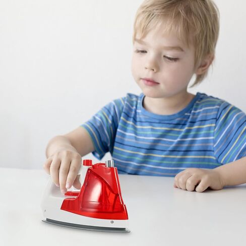 Toddmomy Mini Electric Iron Toy for Kids, Mini Home Appliance Pretend Play Iron Model Educational Role Play Toy for Kids Girls Boys in Kuwait