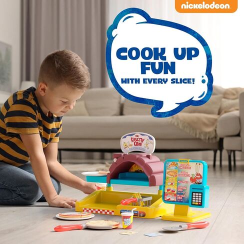 Spongebob Krusty Krab Pizza Oven for Kids, Pizza Toy and Toy Microwave with Realistic Play Food, Kitchen Toy Set, Kids Cooking Sets Real Experience for Toddler Pretend Play. in Kuwait