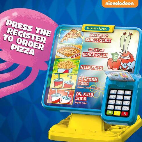 Spongebob Krusty Krab Pizza Oven for Kids, Pizza Toy and Toy Microwave with Realistic Play Food, Kitchen Toy Set, Kids Cooking Sets Real Experience for Toddler Pretend Play. in Kuwait