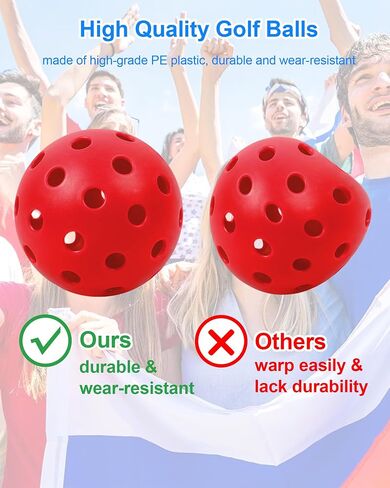 HOTWIND 6-Pack Backyard Golf Replacement Balls 3" Colorful with Carry Bag in Kuwait