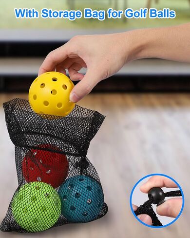 HOTWIND 6-Pack Backyard Golf Replacement Balls 3" Colorful with Carry Bag in Kuwait
