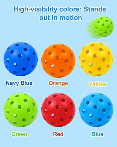 HOTWIND 6-Pack Backyard Golf Replacement Balls 3" Colorful with Carry Bag in Kuwait