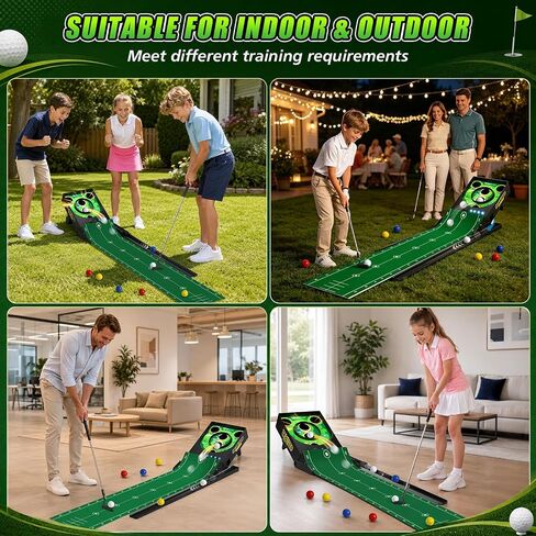 VATOS Golf Putting Mat for Kids with Auto Ball Return,Sound & Light Effects in Kuwait