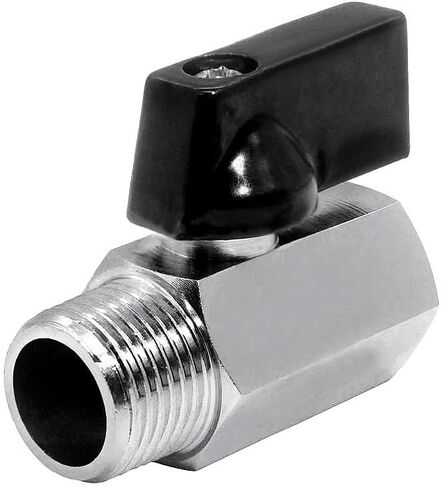 Beduan 1/2" Brass Mini Ball Valve NPT Female x Male Shut-Off Valve(Pack of 2) in Kuwait
