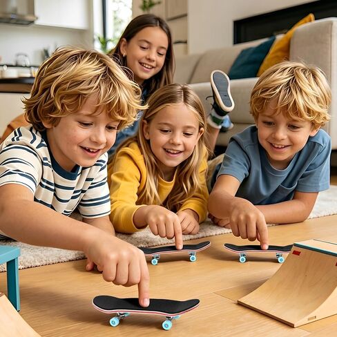 4 Set Professional Finger Skateboard Maple Wooden Mini Fingerboard in Kuwait