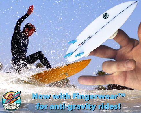 Finger Sliders 2026 VYBE Mini Surfboard, White Shortboard in Saudi Arabia
