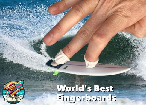 Finger Sliders 2026 VYBE Mini Surfboard, White Shortboard in Saudi Arabia