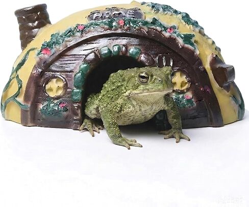 Toad Frog House Resin Reptile Hide Cave for Outside Garden Tank in Kuwait