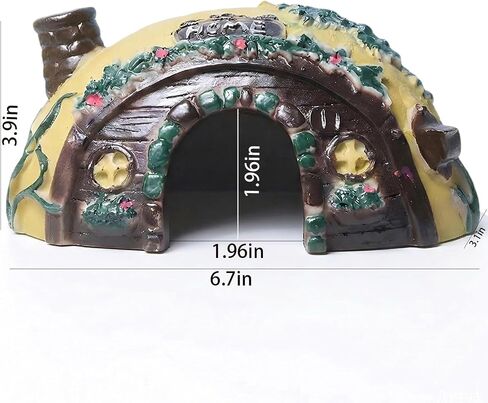 Toad Frog House Resin Reptile Hide Cave for Outside Garden Tank in Kuwait