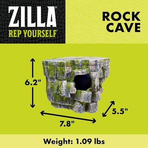 Zilla Rock Cave Vertical Décor, Reptile Hides for Geckos and Frogs in Saudi Arabia