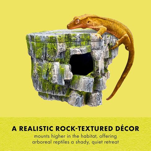 Zilla Rock Cave Vertical Décor, Reptile Hides for Geckos and Frogs in Saudi Arabia