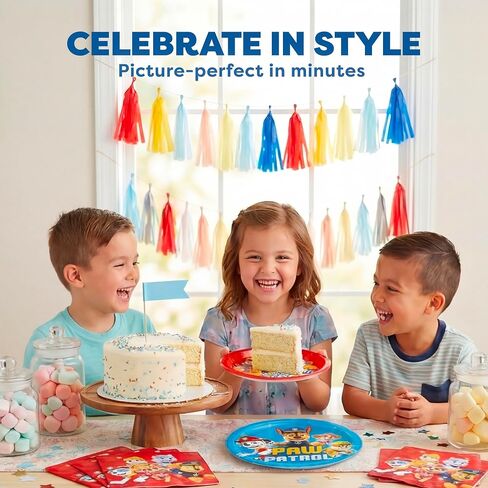 Paw Patrol Plates and Napkins - Paw Patrol Birthday Decorations for Party in Kuwait