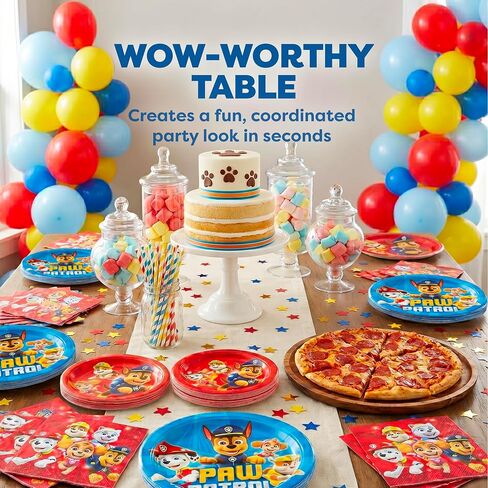 Paw Patrol Plates and Napkins - Paw Patrol Birthday Decorations for Party in Kuwait