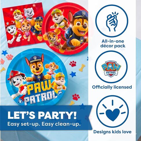 Paw Patrol Plates and Napkins - Paw Patrol Birthday Decorations for Party in Kuwait