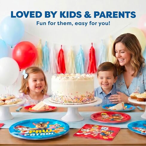 Paw Patrol Plates and Napkins - Paw Patrol Birthday Decorations for Party in Kuwait