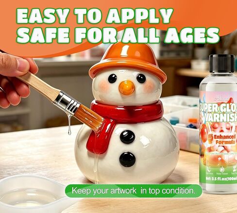 Air Dry Clay Glaze,200ml Upgraded Polymer Clay Glaze,Protect Clay Surfaces in Saudi Arabia
