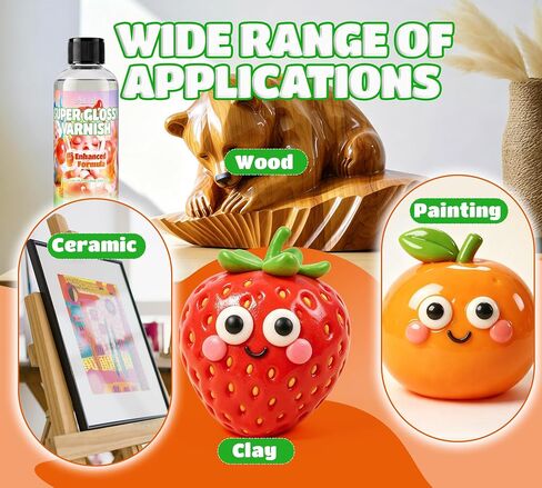 Air Dry Clay Glaze,200ml Upgraded Polymer Clay Glaze,Protect Clay Surfaces in Saudi Arabia