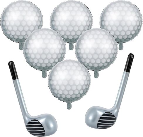 8 Pcs Golf Balloons Inflatable Golf Club for Birthday Party in Kuwait