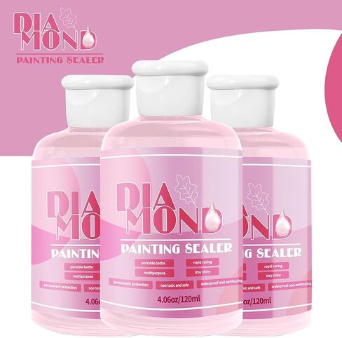 Diamond Painting Sealer Glue Kit 2 Pack 8OZ with Silicone Brush in Kuwait