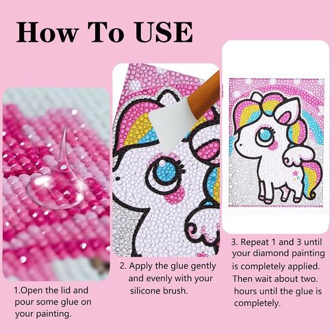 Diamond Painting Sealer Glue Kit 2 Pack 8OZ with Silicone Brush in Kuwait