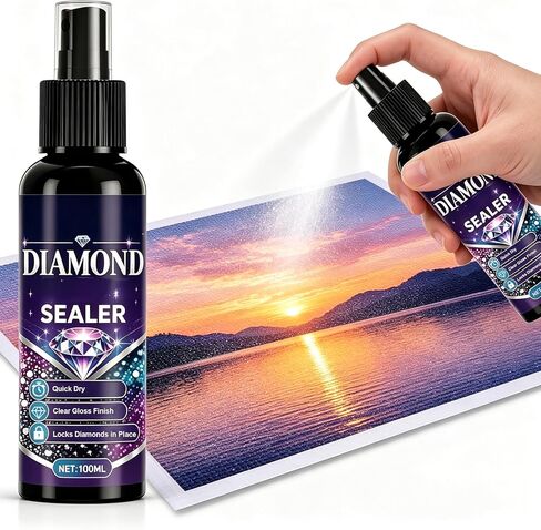 Diamond Painting Sealer Spray 100ml Quick Dry Gloss Sealant for Diamond Art in Kuwait
