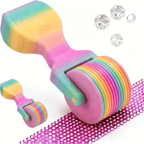 2 Pack Diamond Painting Roller Tool, Detachable Diamond Art Roller for Straightening & Pressing Drills, Essential Craft Tool for Square/Round Drill Canvas Kits, Rhinestone Embroidery Supplies in Kuwait
