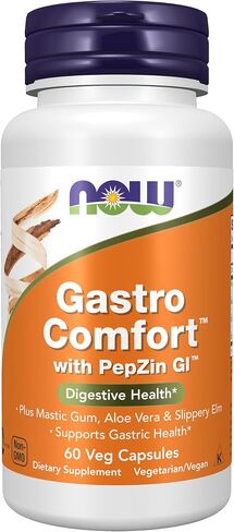 NOW Supplements, Gastro Comfort, plus Mastic Gum, Aloe Vera and Slippery Elm, 60 Veg Capsules in Saudi Arabia