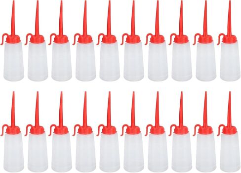 20 Pack Sewing Machine Oil Bottle 160ml Plastic Lubricant Applicator with Red Long Spout for Precision Oiling in Kuwait