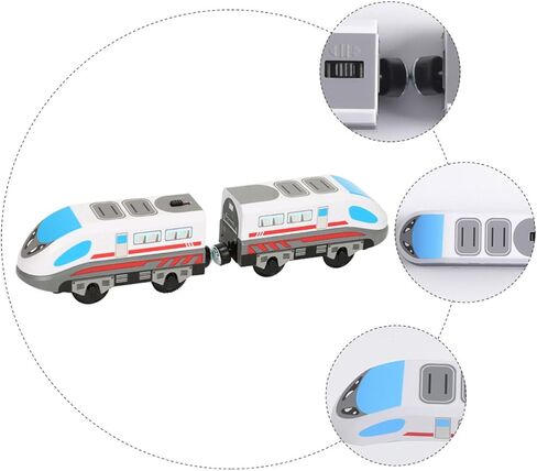 Electric Train for Remote-Controlled Alloy Locomotive Model with Fine Workmanship White Color Suitable for Collection and Decoration in Saudi Arabia