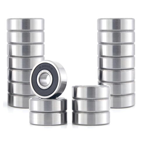 XiKe 10 Pcs 6301-2RS Double Rubber Seal Bearings 12x37x12mm, Pre-Lubricated and Stable Performance and Cost Effective, Deep Groove Ball Bearings. in Kuwait