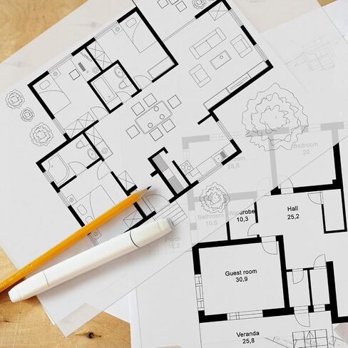 AmazingSpark 20 Sheets Vellum Paper 24" x 36" Drafting Tracing Sheets in Kuwait