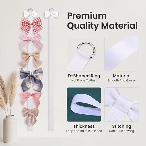6 Pcs Hair Bow Organizer Bow Holder for Hair Bows in Saudi Arabia