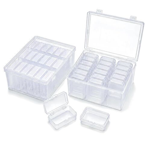 LJY 38 Clear Plastic Boxes, 2 Sizes for Hardware in Saudi Arabia