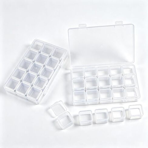 2 Pack 15 Grid Storage Organizer, Independent Small Compartment Boxes in Kuwait