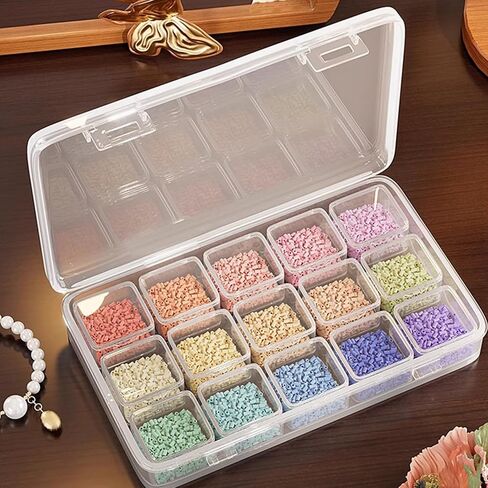 2 Pack 15 Grid Storage Organizer, Independent Small Compartment Boxes in Kuwait