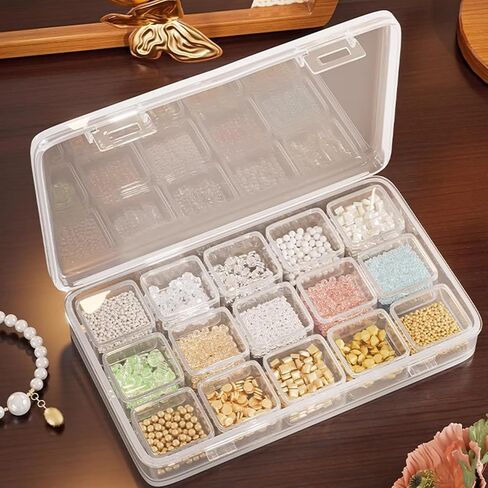 2 Pack 15 Grid Storage Organizer, Independent Small Compartment Boxes in Kuwait