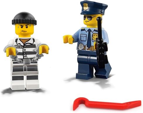 LEGO City Minifigure Combo - Jail Prisoner & Police Officer with Accessories in Kuwait
