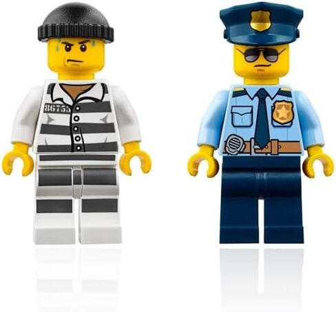 LEGO City Minifigure Combo - Jail Prisoner & Police Officer with Accessories in Kuwait