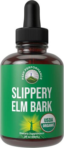 قطرات سائلة نباتية عضوية من Slippery Elm Bark USDA. مستخلص ذو توافر بيولوجي عالي للنساء والرجال والأطفال. لالتهاب الحلق، وتهيج المعدة. خالٍ من السكر، خالٍ من الغلوتين، مكمل صبغة بدون كبسولات in Kuwait