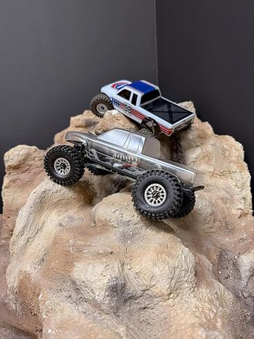 LGRP X-Factor Short Bed Body for 1/24 and 1/18 RC Cars, Universal Fit for Most SCX18 SCX24, >Clear< Body with Sticker Sheet | Short in Kuwait